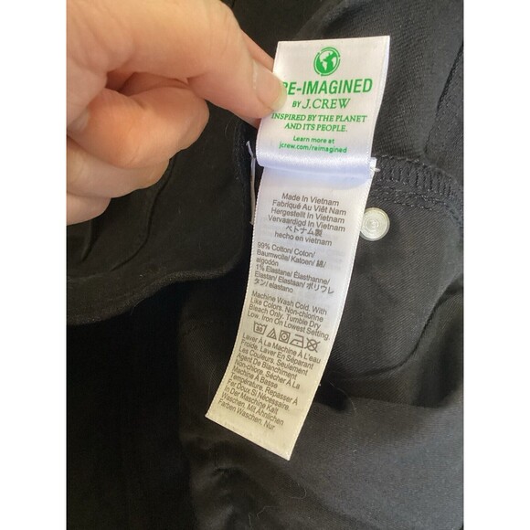 J Crew ‘96 Denim Trouser Semi-Stretch Black 33 Black NEW $158 - Picture 8 of 12